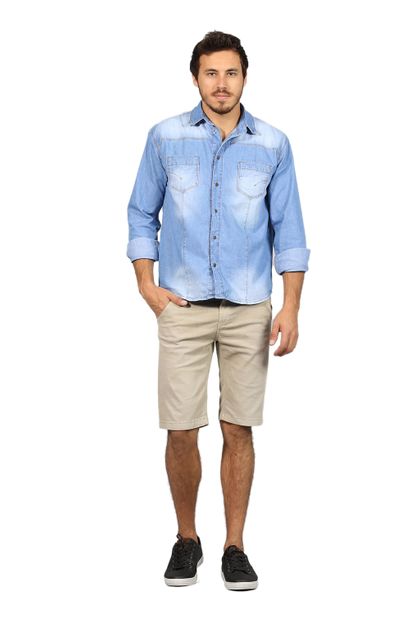 Bermuda Jeans Masculina Confort - 250906 36