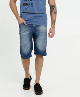Bermuda Masculina Jeans Bolsos