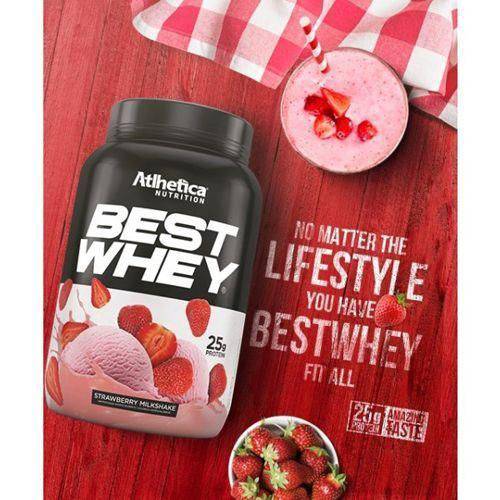 Best Whey - 1 Sachê 40g Strawberry Milk Shake - Atlhetica Nutrition