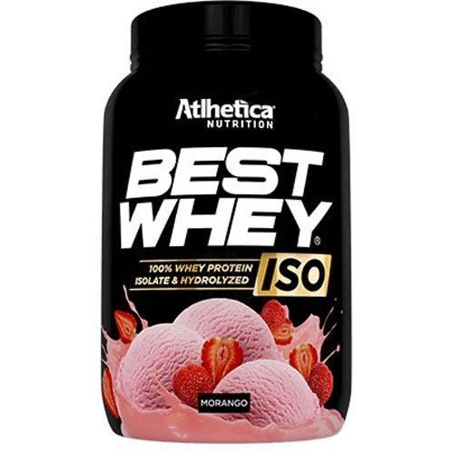 Best Whey Iso - 900g Morango - Atlhetica - Atlhetica Nutrition