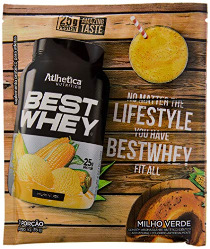 Best Whey - Milho Verde, Athletica Nutrition, 15 Sachês 35g