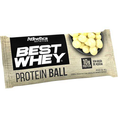 Best Whey Protein Ball 50g - Atlhetica - Chocolate Branco