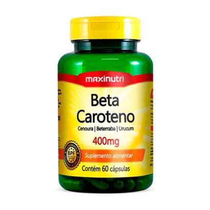 Beta Caroteno 400mg 60 Cápsulas Maxinutri