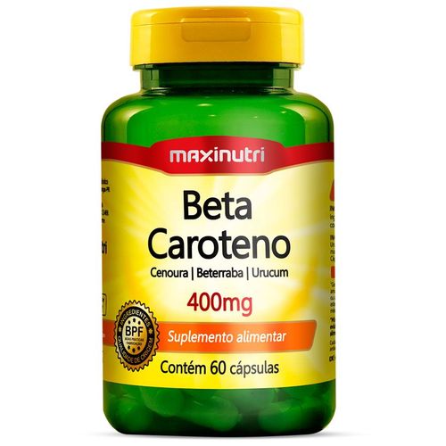 Beta Caroteno 400mg Maxinutri 60 Cápsulas