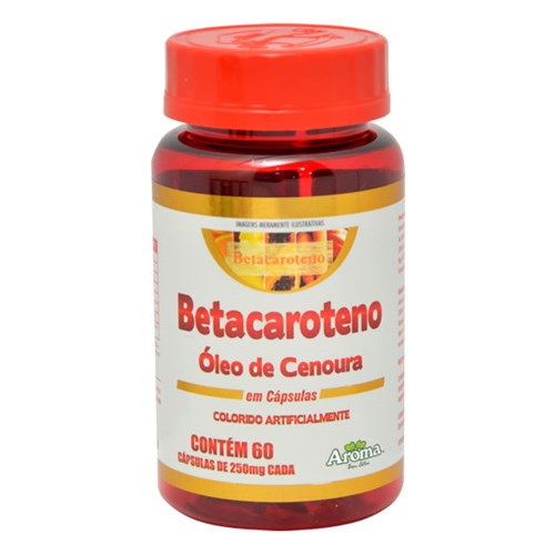 Betacaroteno Óleo de Cenoura - 250mg - 60 Cápsulas