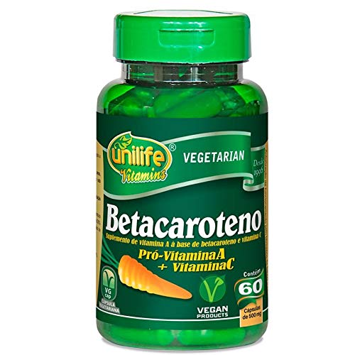 Betacaroteno Pró-Vitamina a 60 Cápsulas Unilife