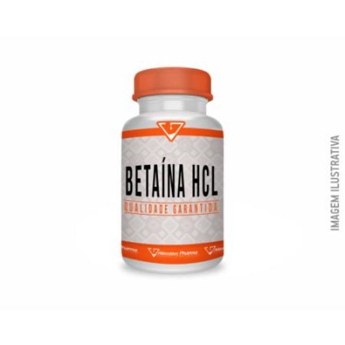 Betaina HCL 300mg - 90 Cápsulas - Apoio Digestivo