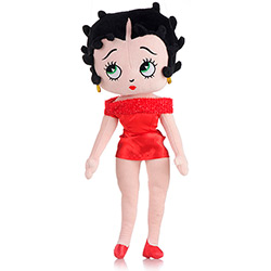 Betty Boop - Pelúcia de Vestido Vermelho Curto - BBR Toys