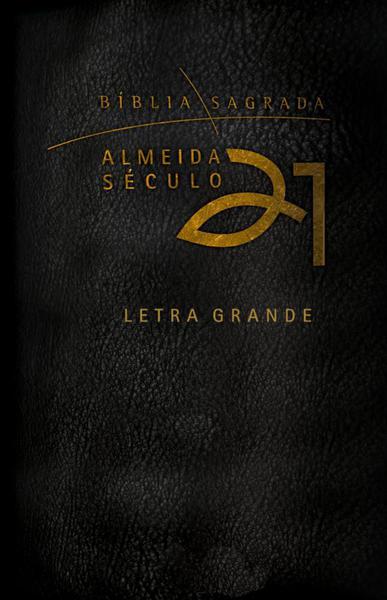 Bíblia A21 Letra Grande Luxo - Preta - Vida Nova Editora