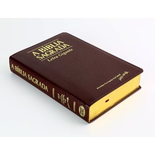 Bíblia Acf Letra Gigante - Capa Vinho Luxo