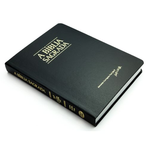 Bíblia Acf Letra Média Fina - Semi Luxo Preta