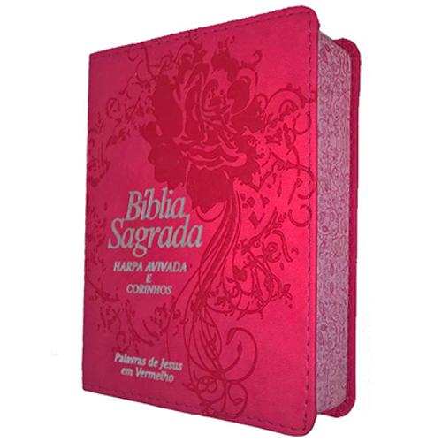 Bíblia com Harpa Avivada e Corinhos - Pink