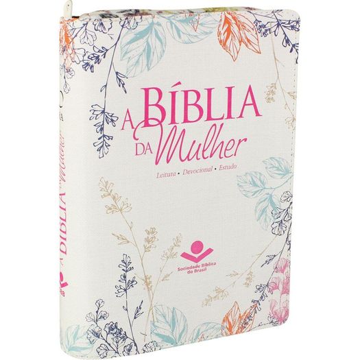 Biblia da Mulher, a com Ziper Capa Bege - Sbb