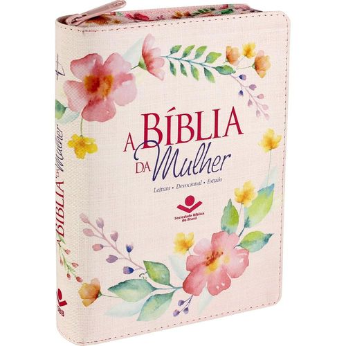 Biblia da Mulher, a - com Ziper Capa Rosa - Sbb