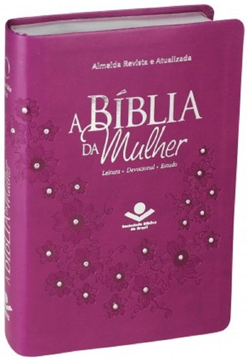 Bíblia da Mulher Media - Capa Vinho com Pedras - Ra