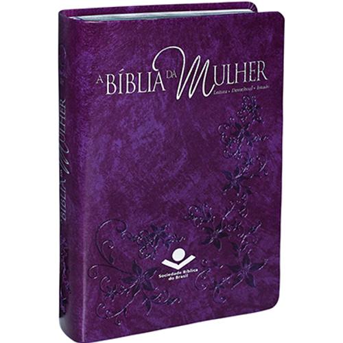 Bíblia da Mulher Nova Edição Média - Luxo Violeta Nobre