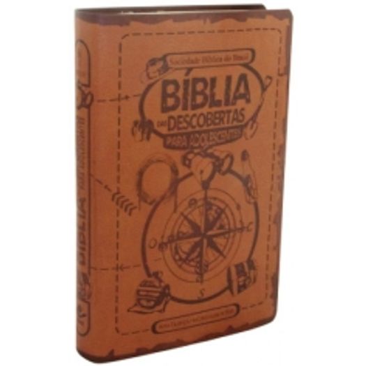 Biblia das Descobertas para Adolescentes - Couro Marrom - Sbb