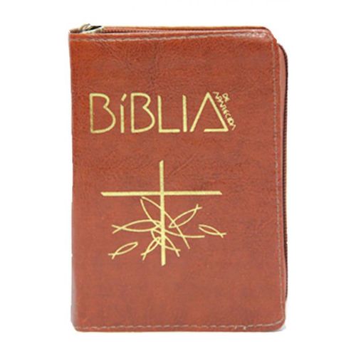 Bíblia de Aparecida - Bolso Zíper Marrom