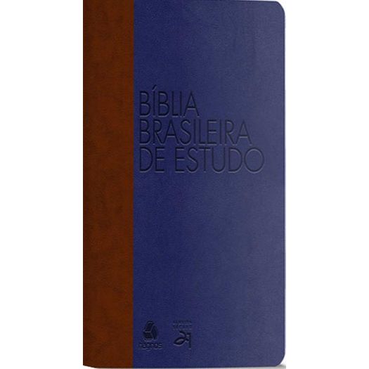 Biblia de Estudo Brasileira - Capa Marrom com Azul - Hagnos