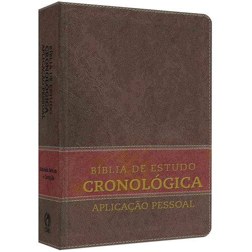 Bíblia de Estudo Cronológica Aplicação Pessoal - (Marrom/Caramelo)