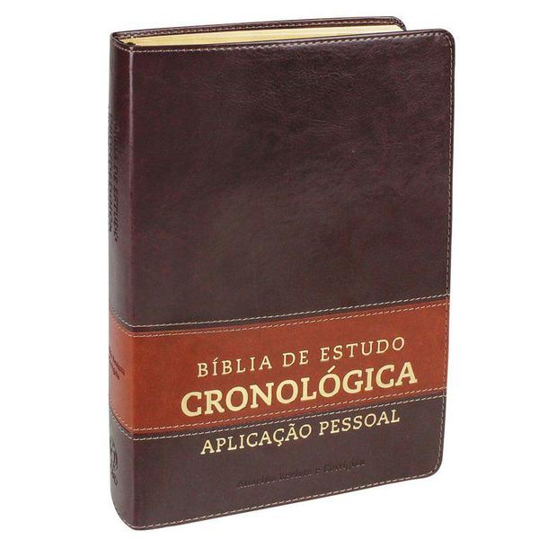 Bíblia de Estudo Cronológica Aplicação Pessoal Tarja Marrom - Cpad