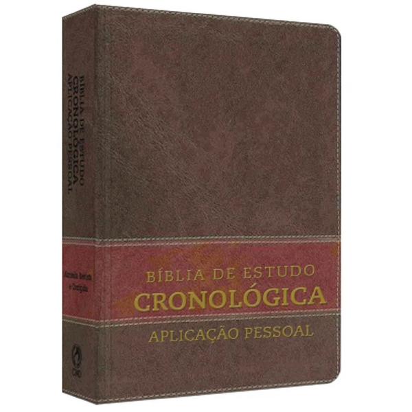 Bíblia de Estudo Cronológica Aplicação Pessoal Tarja Marrom - Cpad