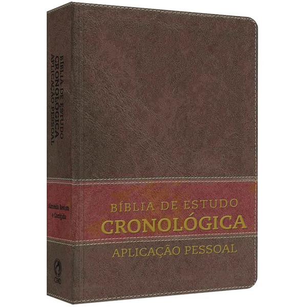 Bíblia de Estudo Cronológica Aplicação Pessoal - Tarja Marrom - Cpad