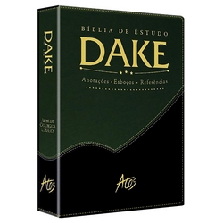 Bíblia de Estudo Dake - Capa Verde e Preta - Lançamento 2015