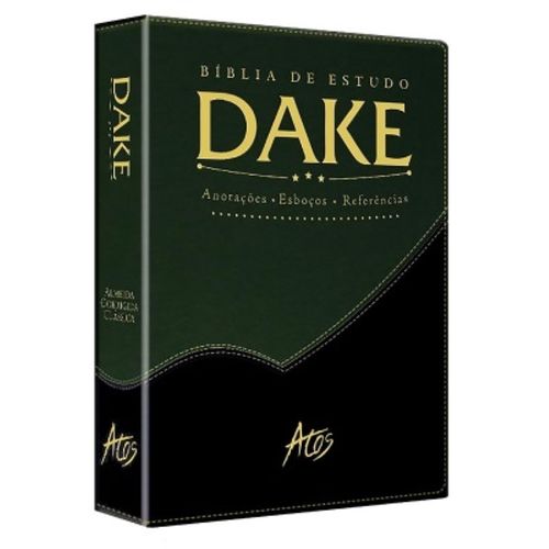 Bíblia de Estudo Dake - Verde/preta