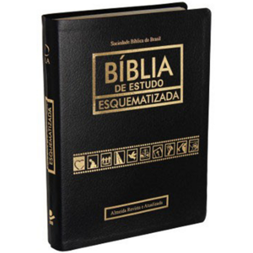 Bíblia de Estudo Esquematizada - Luxo Preta