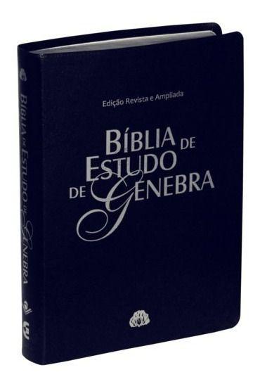 Bíblia de Estudo Genebra Azul Nobre - Sbb