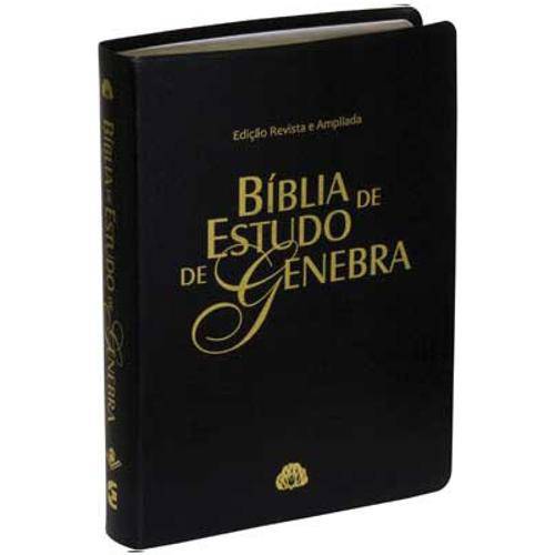 Bíblia de Estudo Genebra Ra - Emborrachada 2° Edição Revista e Ampliada - Preto Nobre
