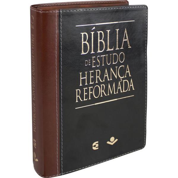 Bíblia de Estudo Herança Reformada - Preto e Marrom - Sbb