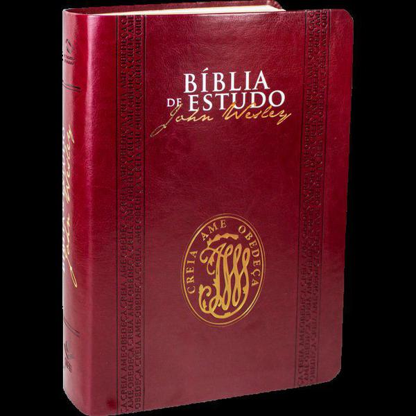 Bíblia de Estudo John Wesley - Vinho - Sbb