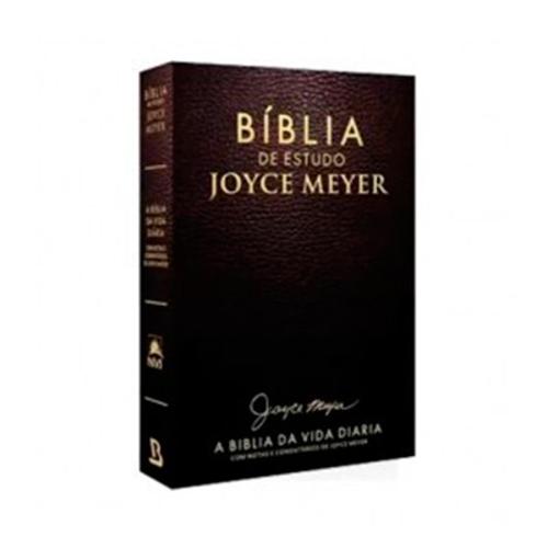Bíblia de Estudo Joyce Meyer Média Letra Grande - Luxo Café
