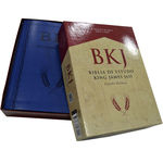 Bíblia De Estudo King James 1611 Estudo Holman Luxo Azul