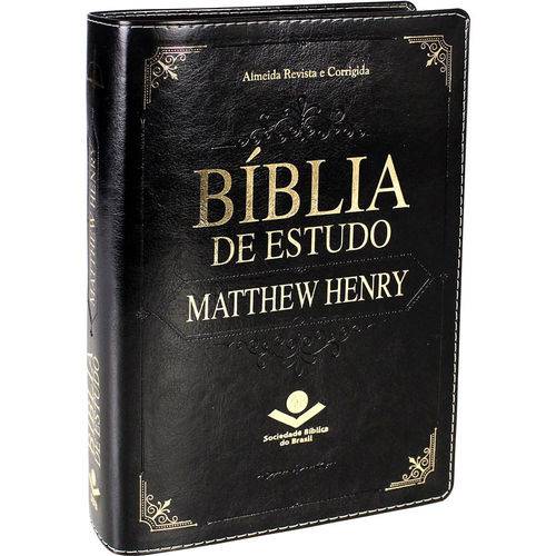 Bíblia de Estudo Matthew Henry - Luxo Preta