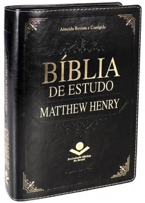 Bíblia de Estudo Matthew Henry - Preta (Preto)