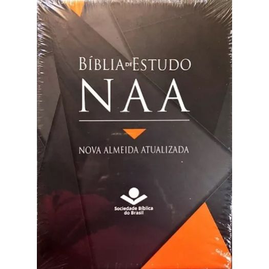 Biblia de Estudo Naa - Capa Luxo Preta - Sbb