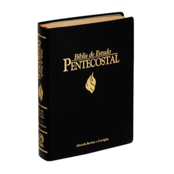 Bíblia de Estudo Pentecostal Grande - Luxo Preta - Cpad