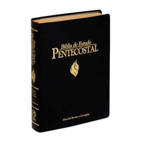 Bíblia de Estudo Pentecostal Grande - Luxo Preta