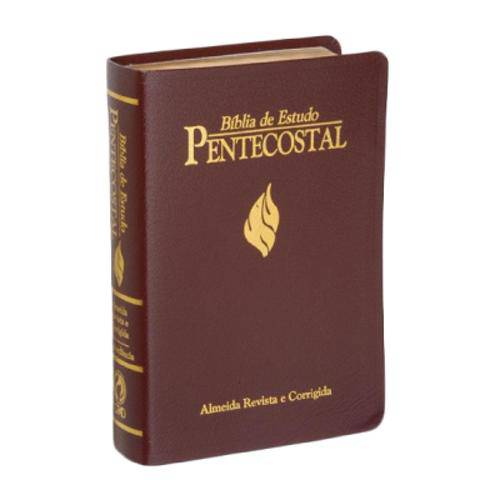 Bíblia de Estudo Pentecostal Grande - Luxo Vinho