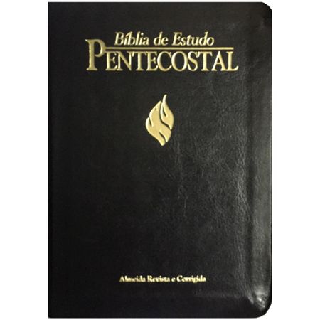 Bíblia de Estudo Pentecostal Média Preta