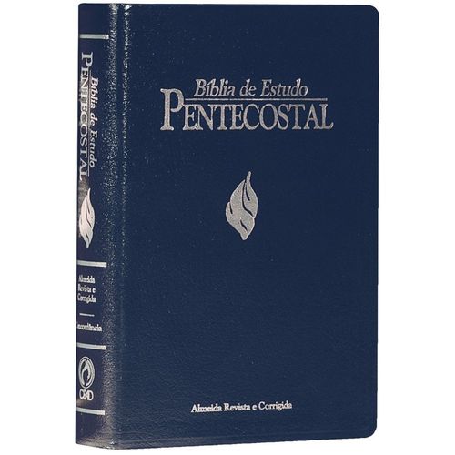 Bíblia de Estudo Pentecostal - Média - Azul
