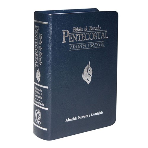 Bíblia de Estudo Pentecostal Média HC Azul