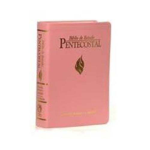 Bíblia de Estudo Pentecostal Média - Luxo Rosa