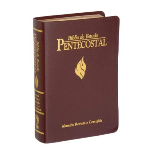 Bíblia de Estudo Pentecostal Média - Luxo, Vinho