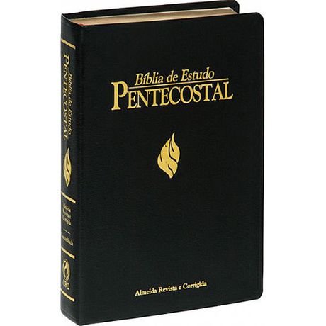 Bíblia de Estudo Pentecostal Média Preta