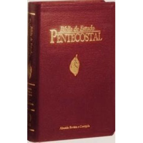 Bíblia de Estudo Pentecostal Média Vinho