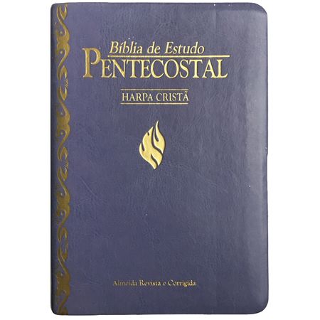 Bíblia de Estudo Pentecostal Pequena com Harpa Liliás